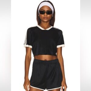 Jordie Cropped Top in Black & Cream
Lovers and Friends